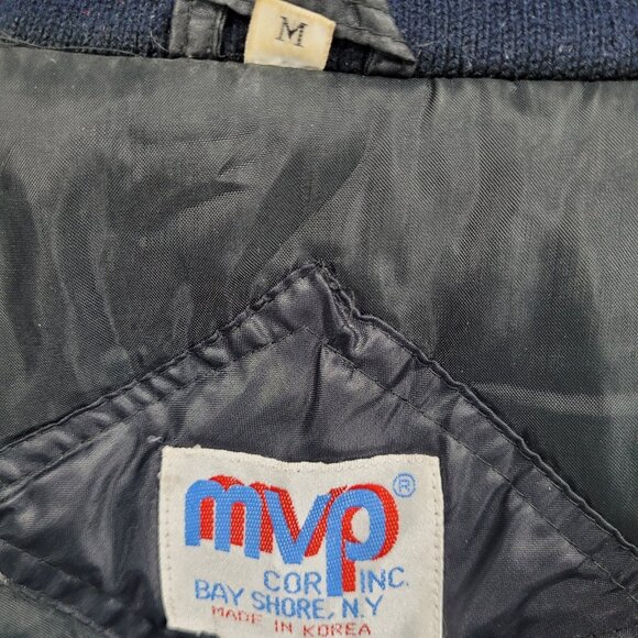 VTG Pennzoil Penske Racing Black Insulated Zip Bomber Puffer Jacket Medium M - Picture 3 of 16